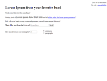 Tablet Screenshot of lyrem-ipsum.com